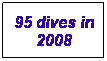 Text Box: 95 dives in 2008

